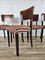 Art Deco Burr Walnut Dining Chairs with Upholstered Seats, 1940, Set of 4, Image 19
