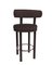 Collector Modern Moca Bar Stool in Tricot Dark Brown Fabric by Studio Rig, Image 4