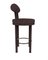 Collector Modern Moca Bar Stool in Tricot Dark Brown Fabric by Studio Rig, Image 2
