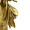 Espejo italiano de madera dorada tallada con guirnalda de laurel y Putto, 1800, Imagen 3