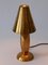 Lámpara de mesa auxiliar Mid-Century moderna de latón de Lambert, años 70, Imagen 8