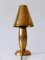 Lámpara de mesa auxiliar Mid-Century moderna de latón de Lambert, años 70, Imagen 15