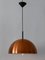 Lámpara colgante Mid-Century moderna de cobre de Staff & Schwarz, años 60, Imagen 9