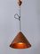 Lámpara colgante escandinava Mid-Century moderna de cobre, años 60, Imagen 10