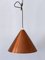 Lámpara colgante escandinava Mid-Century moderna de cobre, años 60, Imagen 6