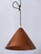 Lámpara colgante escandinava Mid-Century moderna de cobre, años 60, Imagen 11