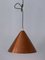 Lámpara colgante escandinava Mid-Century moderna de cobre, años 60, Imagen 5