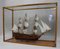 HMS Victory Model in Brass Bound Glass Cabinet 3