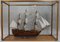 HMS Victory Model in Brass Bound Glass Cabinet 2