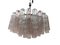 Large Murano Glass Pink Clear Tronchi Chandelier by Paolo Venini 1