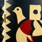 Biombo Art Paravent con pájaros y motivos geométricos, años 70, Imagen 24