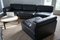 Juego de sofá y sofá cama modular DS76 de cuero negro de De Sede, años 70. Juego de 4, Imagen 17