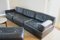 Juego de sofá y sofá cama modular DS76 de cuero negro de De Sede, años 70. Juego de 4, Imagen 18