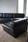 Juego de sofá y sofá cama modular DS76 de cuero negro de De Sede, años 70. Juego de 4, Imagen 10