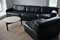 Juego de sofá y sofá cama modular DS76 de cuero negro de De Sede, años 70. Juego de 4, Imagen 19