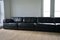 Juego de sofá y sofá cama modular DS76 de cuero negro de De Sede, años 70. Juego de 4, Imagen 14