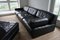 Juego de sofá y sofá cama modular DS76 de cuero negro de De Sede, años 70. Juego de 4, Imagen 9