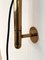 Vintage Adjustable X Wall Mounted Arc Boca Lamp in Brass from Florian Schulz, 1970s 19