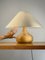 Brutalist French Sculpted Wood Table Lamp from Maison Regain, 1970s 7