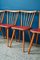 Vintage Scandinavian Chairs with Compass Legs, Set of 10, Image 7
