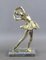 Silver-Plated Resin R925 Dancer Statue on Marble Base by Santini, 20th Century 15