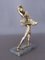 Silver-Plated Resin R925 Dancer Statue on Marble Base by Santini, 20th Century 19