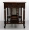Late 19th Century Victorian Hand Carved Oak Console Table with Leather Inset Top 4
