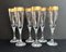 Crystal Champagne Glasses, 1970s, Set of 6 2
