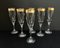 Champagnergläser aus Kristallglas, 1970er, 6 . Set 4
