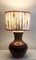 Lámpara de mesa vintage con base de roble chapado de Lamplove, años 70, Imagen 1