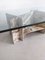 Italian Marble Coffee Table with Glass Top, 1970s, Image 5
