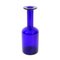 Botella de vidrio azul de Otto Brauer para Holmegaard, años 60, Imagen 3
