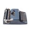 Blaue Lettera 32 Schreibmaschine von Marcello Nizzoli für Olivetti Synthesis, Mitte des 20. Jahrhunderts 3