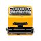 Gelbe Lettera 32 Schreibmaschine von Marcello Nizzoli für Olivetti Synthesis, Mitte des 20. Jahrhunderts 2