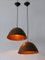 Lámparas colgantes Mid-Century modernas de cobre, años 50. Juego de 2, Imagen 12