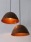 Mid-Century Modern Copper Pendant Lamps, 1950s, Set of 2 14