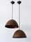 Mid-Century Modern Copper Pendant Lamps, 1950s, Set of 2, Image 8