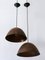 Mid-Century Modern Copper Pendant Lamps, 1950s, Set of 2, Image 10