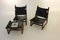 Rosewood Sling Chairs and Stool, Set of 3 9