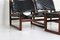 Rosewood Sling Chairs and Stool, Set of 3 4