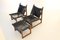 Rosewood Sling Chairs and Stool, Set of 3 1