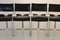 Chrome and Leather Dining Chairs from Biondini, 1970s, Set of 4, Image 7