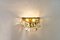 Lampade da parete vintage in cristallo nichelato, anni '50, set di 2, Immagine 11
