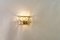 Lampade da parete vintage in cristallo nichelato, anni '50, set di 2, Immagine 13