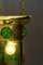 Lampe à Suspension Art Déco Vintage avec Pierres Opales, 1920 3