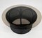Round Coffee Table in Rattan and Black Lacquered Wicker and Smoked Glass, 1970s, Image 1