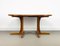 Danish Round Extendable Dining Table in Teak, 1980s 4
