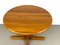 Danish Round Extendable Dining Table in Teak, 1980s 9