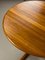 Danish Round Extendable Dining Table in Teak, 1980s 18