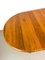 Danish Round Extendable Dining Table in Teak, 1980s 10